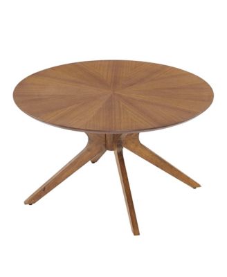  Crossroads Round Wood Coffee Table