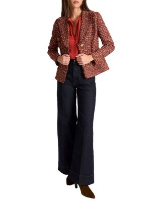 Trish Jacket with Fringe Detail in Luxury Tweed