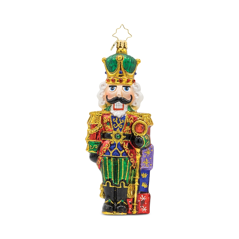 Christopher Radko Yuletide Sentinel Nutcracker Glass Ornament In Multi