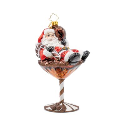 Santa's Merry Martini Ornament