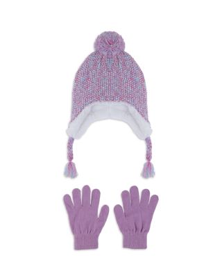 Girls' Multi Color Hat & Gloves Set - Big Kid
