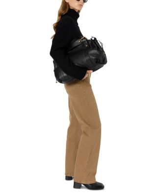 Clea High Rise Straight Jeans in Camel