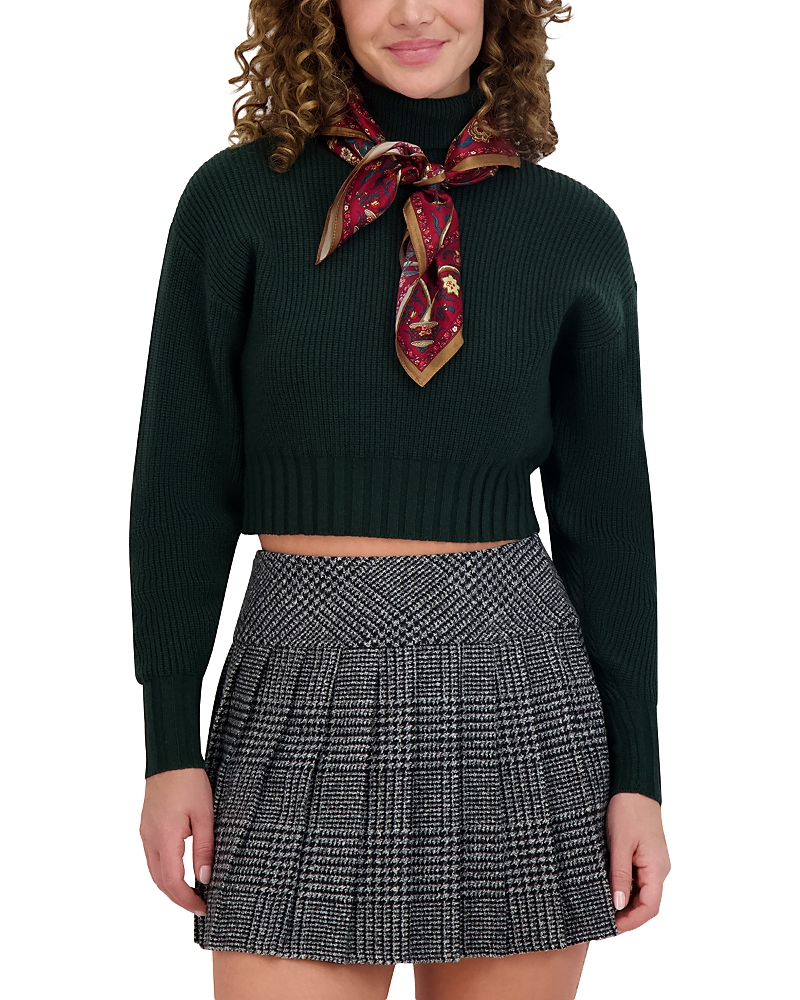 Point Chunky Dolman Sweater In Black