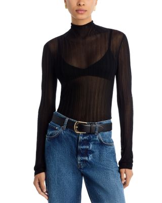 The Lana Ribbed Turtleneck Top