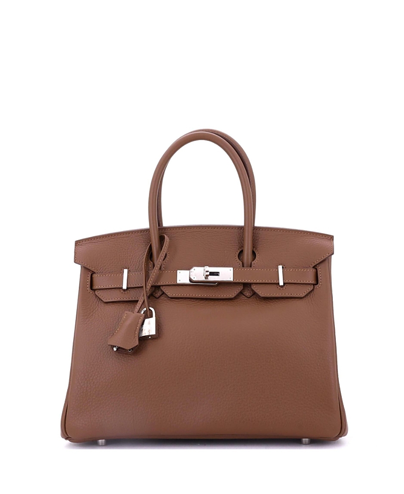 Pre-owned Pre-owned Hermes Hermes Birkin 30 Handbag Brown Togo With Palladium Hardware