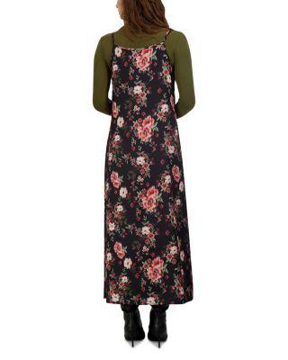 A Line Satin Slip Dress