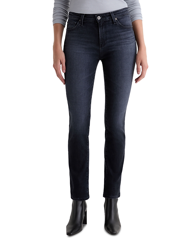 Ag Mari Mid Rise Slim Straight Leg Jeans In Blue