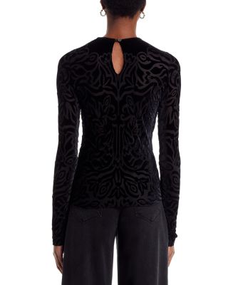 Julie Burnout Velvet Top