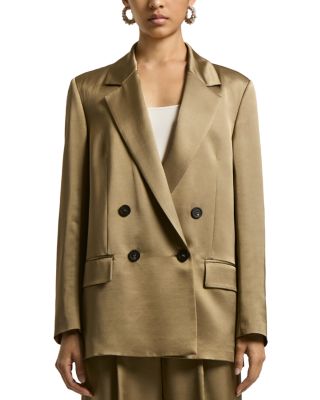 Boyfriend Fit Double Breasted Blazer