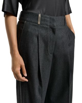 Cropped Cuffed Trousers