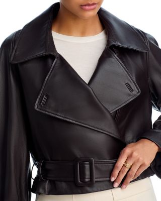 Hatti Leather Crop Jacket