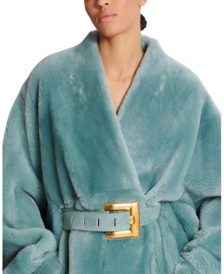 Belted Shearling Coat
