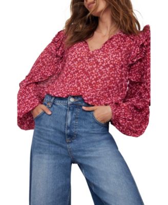 Women's Floral Pattern Blouse