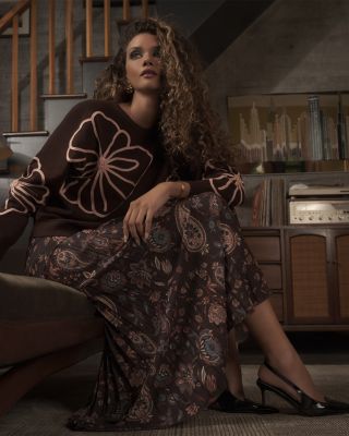 Floral Embroidered Sweater