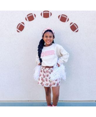 Girl's Cheer Pearl Patch Sweatshirt - Baby, Little Kid, Big Kid