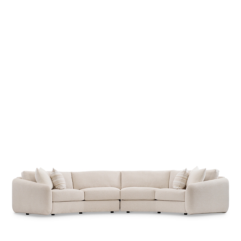 Bernhardt Soleil Two Piece Sectional In White