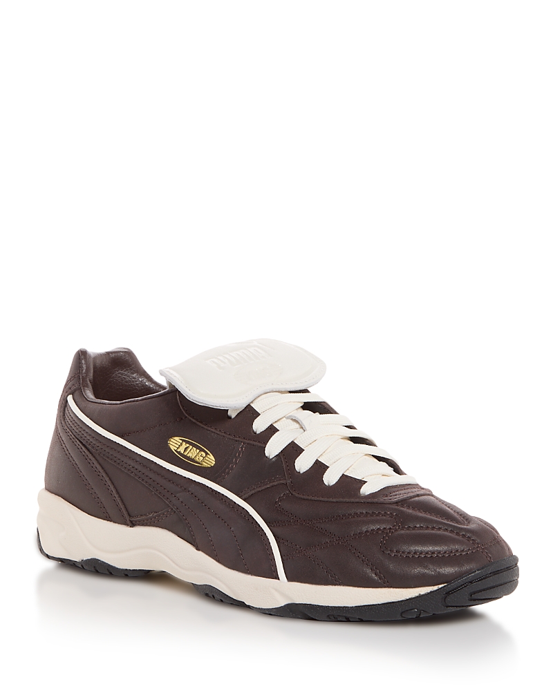 Puma King Indoor Premium Soccer Sneaker In Brown