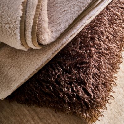 Mongolian Faux Fur Decorative Pillow, 12&amp;quot; x 22&amp;quot; - Exclusive