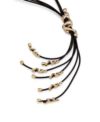  Golden Cord Layer Necklace