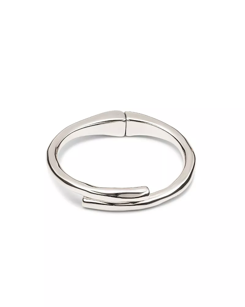 UNOde50 Sterling Silver-Plated Tubular Shaped Bangle Bracelet