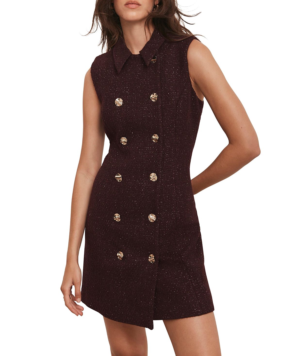 Mint Velvet Women's Boucle Mini Shift Dress