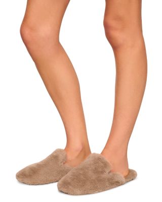 Plush Faux Fur Mule Slippers