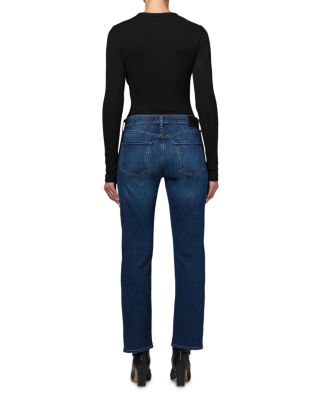 Anissa Low Rise Straight Jeans in Pierre