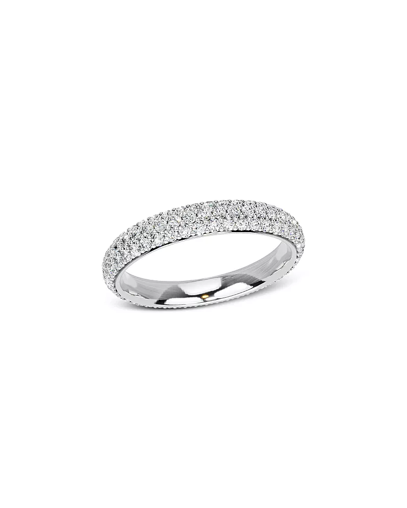 Bloomingdale's Fine Collection Diamond Pave Eternity Band in 14K White Gold, 1.0 tcw