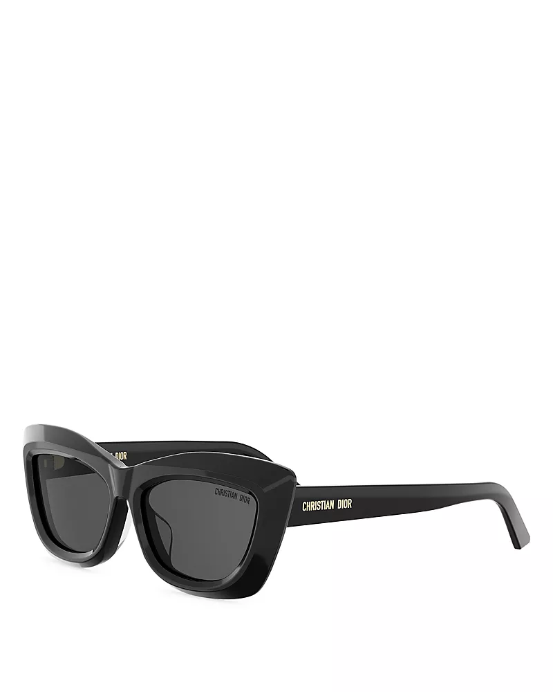 Dior DiorMidnight B3F Cat Eye Sunglasses, 56 mm