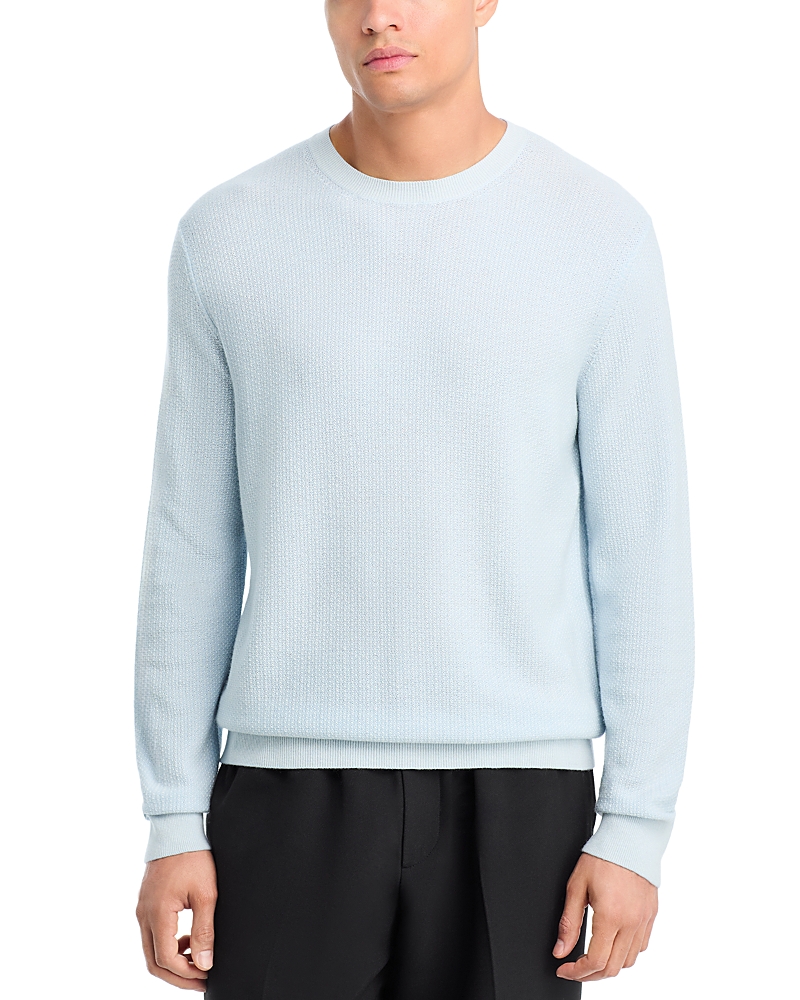 Vince Geo Jacquard Sweater In Blue