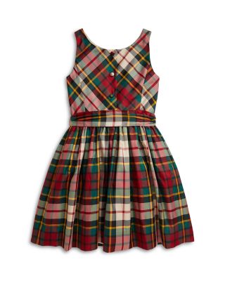Girls' Plaid Taffeta Dress - Big Kid