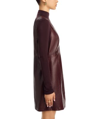 Valor of Venus Faux Leather Mini Dress