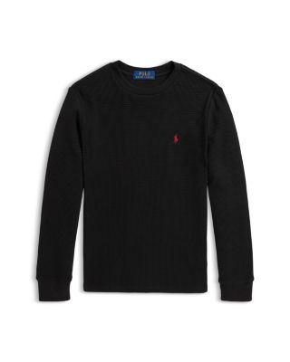 Boys' Waffle Knit Cotton Long Sleeve Tee - Big Kid