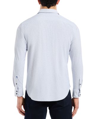 Asterik Knit Button Down Shirt