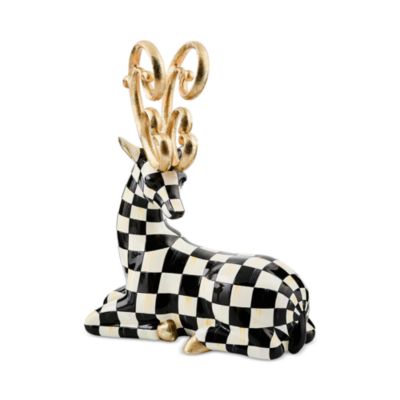 Courtly Noel Resting Deer Figurine