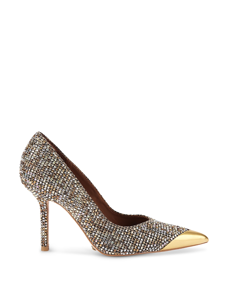 Kurt Geiger Womens Beige Comb Regent Point Faux-leather Court Heels Eur 39 / 6 Uk In Neutral