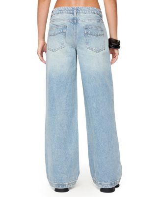 Dema Western Low Rise Light Rinse Wash Jeans