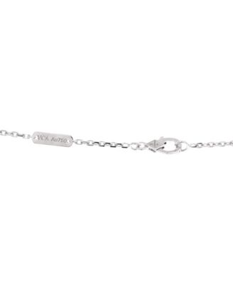  Large Frivole Pendant Necklace 18K White Gold with Diamonds, 16.25 - 14.5"