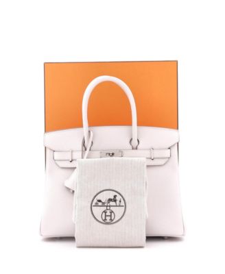  Birkin 30 Handbag Light Epsom with Palladium Hardware