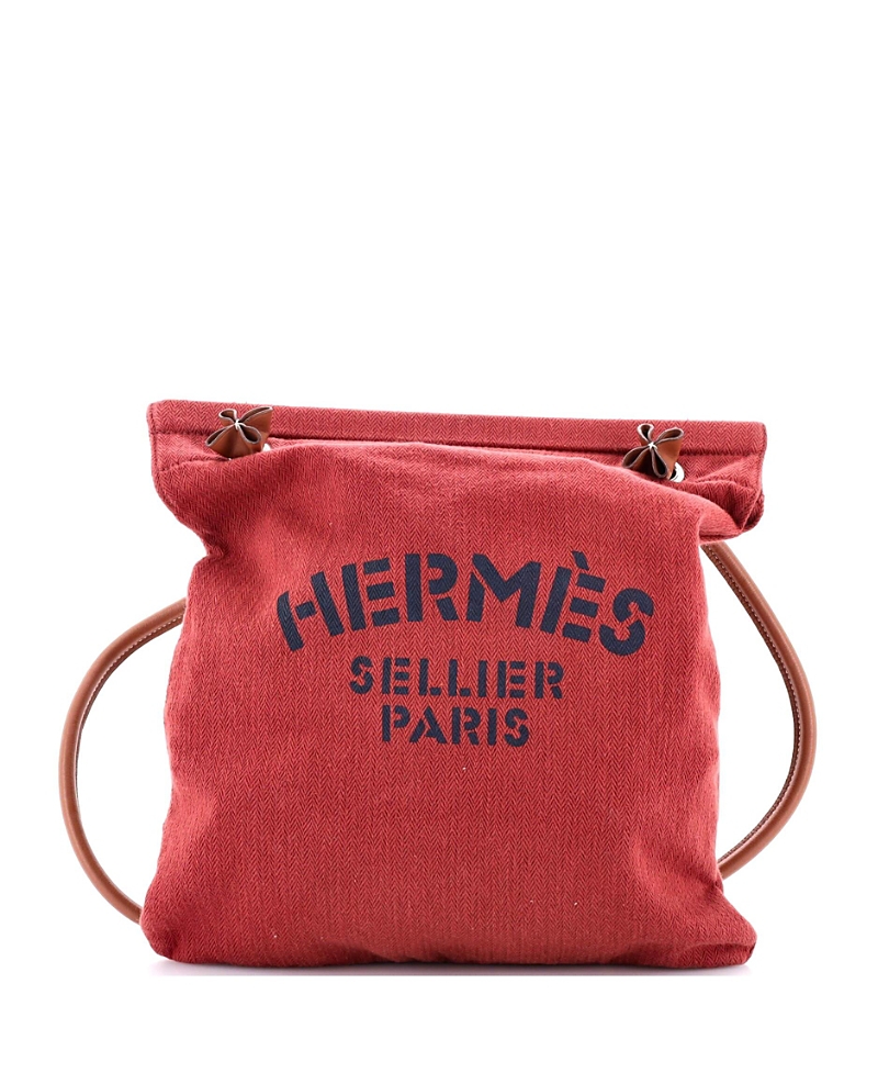 Pre-owned Pre-owned Hermes Hermes Mm Aline Bag Toile In Red