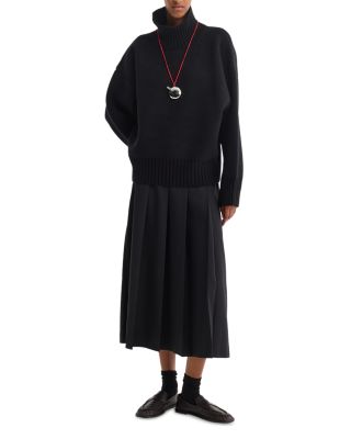 Wool Sculptural Turtleneck Sweater