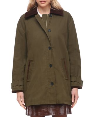 Contrast Collar Jacket