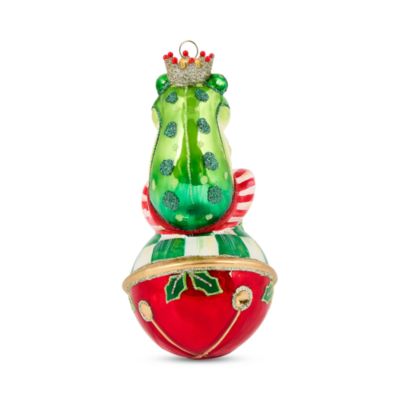 Check It Out Mr. Jingles Glass Ornament