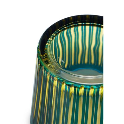 Prism Ice Bucket & Tongs, Green