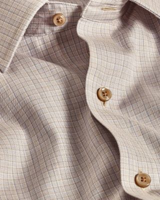 Cotton Cashmere Check Sport Shirt