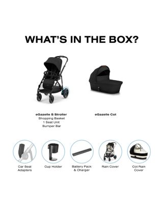 eGazelle S Electronic Stroller + Cot