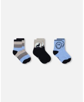 Boys' 3-Pack Knit Socks - Little Kid, Big Kid