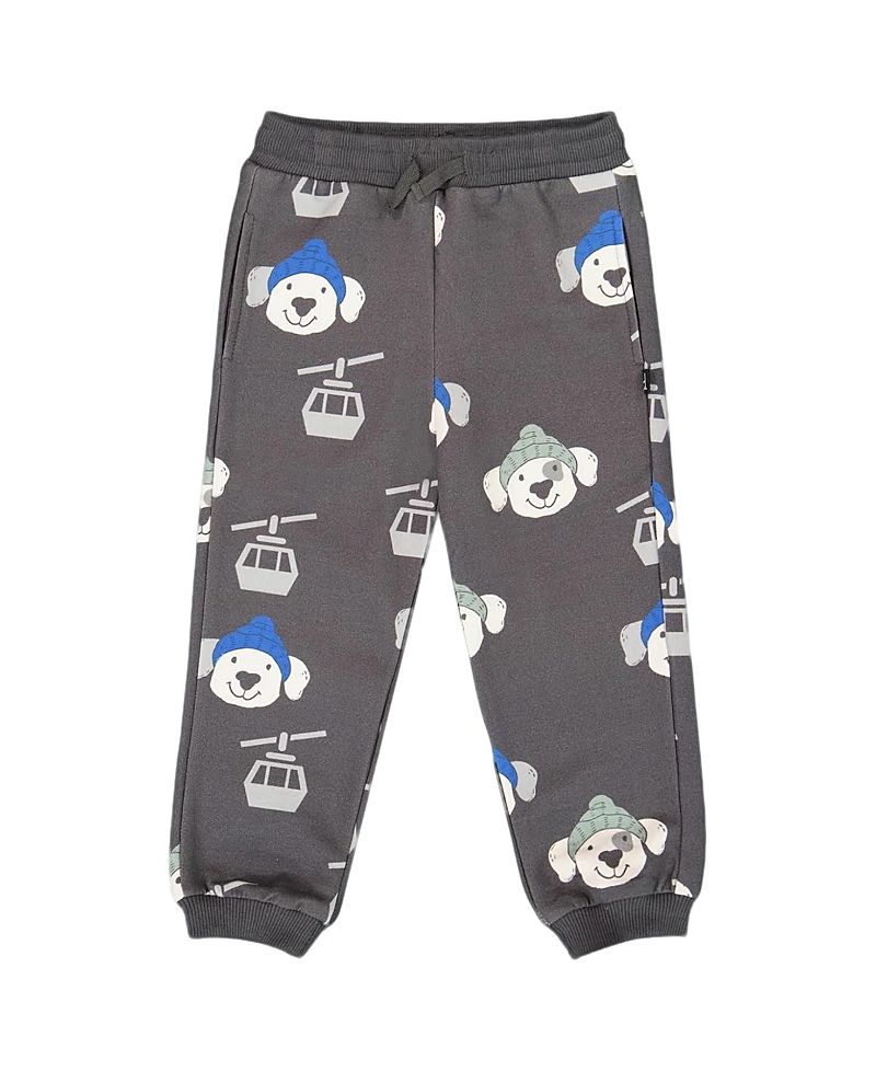 Deux Par Deux Boys' Fleece Sweatpants - Baby In Gray