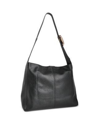 Mabel Buckle Detail Leather Tote Bag