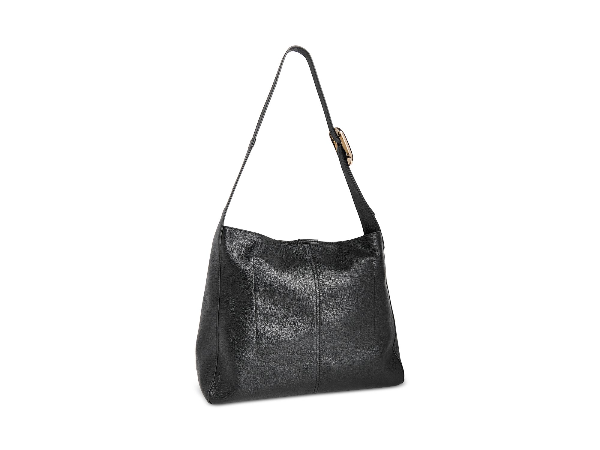 Mabel Buckle Detail Leather Tote Bag — Image 4